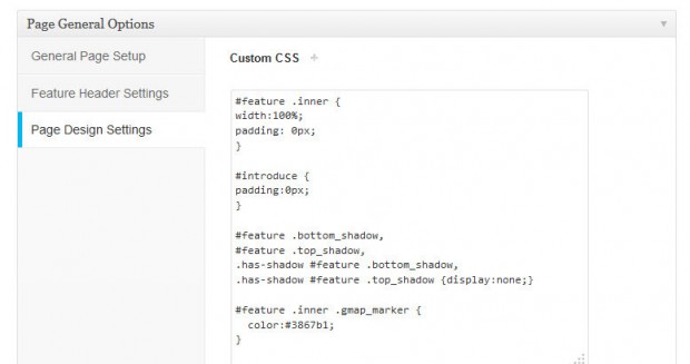 Insert Gmap Shortcode in Featured Header Custom CSS